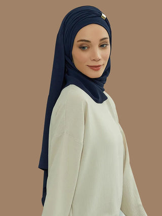 New Large Muslim Women Hijab Khimar Niqab Big Size,Metal Buckle Decoration