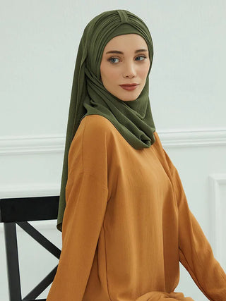 Large Plain Muslim Hat Inner Hijab Caps Ramadan Headwraps Pre-design