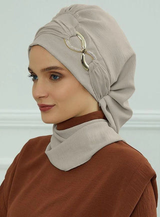 Ramadan Muslim Inner Hijabs For Woman  Turban Hijabs With Cap Islamic Muslim Jersey Head Scarf Headwraps Muslim Women Clothing