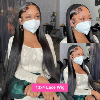 Glueless Straight Wig Wear and Go 5x5 6x4 Lace Front Wigs Human Hair Brazilian Remy Hair Ready to Wear Lace Wig  Bling Hair Thomas Family Essentials