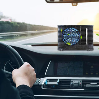 Car Air Conditioner 12V Electronic Water-Cooling Adjustable Cooling Fan Removable Automobile Air Cooler Portable Water Chiller