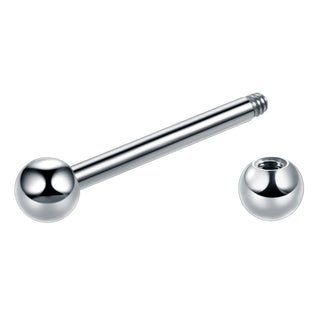 Titanium 14G 16G Tongue Ring Industrial Barbell Piercing Nipple Bar Tragus Helix Ear Piercing Stud Sexy Body Women Jewelry