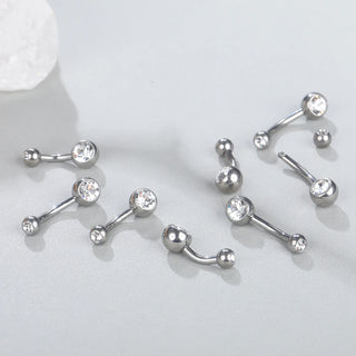 14G Titanium Navel Piercings Belly Button Rings CZ Crystal Piercing Ombligo Navel Earring Piercings Sexy Body Jewelry Women