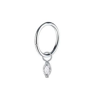 18G/16G Titanium Dangle Huggie Hoop Rook Cartilage Ear Piercing Hinged Segment Clicker Septum Ring Tragus Helix Jewelry Gift