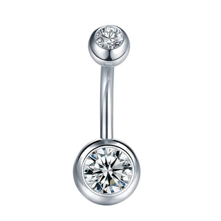 G23 Titanium Piercings 14G Belly Button Piercing Dangle Goth Navel Earring Crystal Gem Ombligo Pircings Ear Piercer Jewelry 10mm