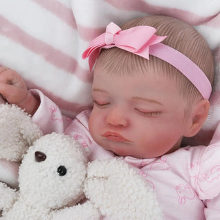 Realistic Newborn Baby Doll - 18 inch Reborn Girl Doll Toy Gift with Real Life Features for Boy & Girl Age 3+