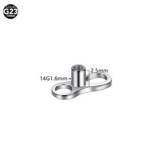G23 Titanium Dermal Anchor Skin Diver Base Surface Barbell Piercings Micro Dermal Anchor Tops Mamilo Pircings Body Jewelry