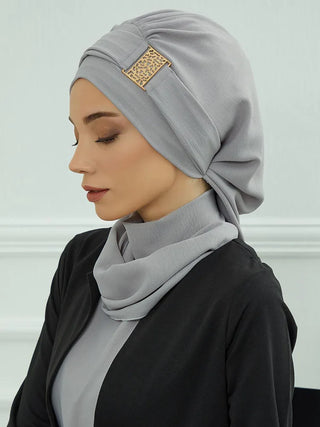 Plain Muslim Hat Inner Jersey Hijabs Women Turkey Instant Turban Islamic Caps Ramadan Headwraps Luxury Khimar Ladies Clothing