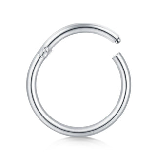 Titanium Opal Bead Septum Clicker Nose Hoop Rings Hinged CZ Cartilage Earring Helix Rook Tragus Daith Lip Piercing Jewelry