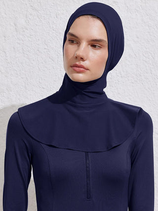 Summer Muslim Bath Swim Hijab Women Swimming Instant Turban, Extended Neck Design, Quick Drying