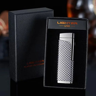 Three Direct Charging Power Display with Cigar Punch and Windproof Cigar Special Gas and Electric Integrated Portable Lighter