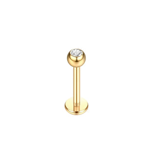 G23 Titanium Labret Piercing Lip Ring 16G 14G Internally Thread Nose Stud Earring Tragus Helix Cartilage Piercing  Jewelry Women