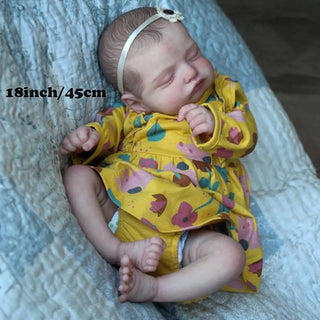 Lifelike 18-Inch Reborn Baby Doll - Ideal Toy Gift with Adorable Realistic Features for Boys & Girls, Ages 3 and Up