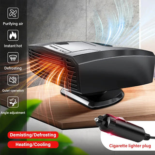 Car Heater 12V 2 in 1 Cooling Portable Powerful Car Heater 360 Degree Rotation Car Windshield Defroster for Car Auto Accessories