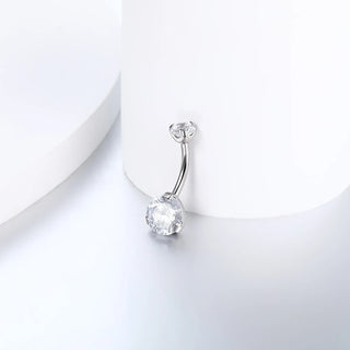 Titanium Zircon Water Drop Shape Belly Button Piercings Internal Thread Navel Barbell Rings Ombligo Sexy Body Jewelry for Women