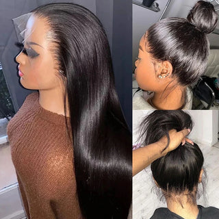 Glueless Straight Wig Wear and Go 5x5 6x4 Lace Front Wigs Human Hair Brazilian Remy Hair Ready to Wear Lace Wig  Bling Hair Thomas Family Essentials