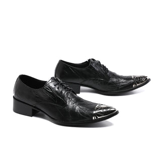 Social Man Point Toe Lace Up Formal Shoes Classic Black Formal Derby Shoes Italian Men Cow Leather Party Brogue Shoes Plus Size