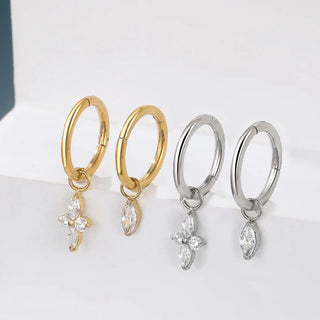 18G/16G Titanium Dangle Huggie Hoop Rook Cartilage Ear Piercing Hinged Segment Clicker Septum Ring Tragus Helix Jewelry Gift