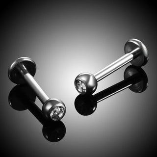 G23 Titanium Labret Piercing Lip Ring 16G 14G Internally Thread Nose Stud Earring Tragus Helix Cartilage Piercing  Jewelry Women