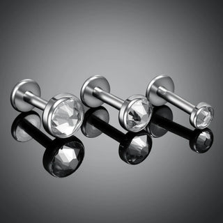 G23 Titanium Labret Piercing Lip Ring 16G 14G Internally Thread Nose Stud Earring Tragus Helix Cartilage Piercing  Jewelry Women