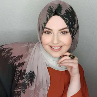 Islamic Fashion Chiffon Hijab Abaya Hijabs For Woman Abayas Jersey Head Wrap Scarf Muslim Dress Women Turbans Instant Turban