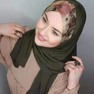 Summer Chiffon Scarf Hijab Muslim Women Instant Turban ，Big Size，Light, Thin, Breathable