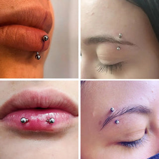 Implant Titanium Curved Barbells Eyebrow Rings Banana Piercing Curved Bar Rook Ear Cartilage Helix Tragus Body Piercing Jewelry