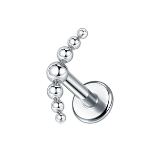 Titanium Ear Cartilage Piercings Flat Back Stud Earring Internal Thread Butterfly Cross CZ Helix Tragus Piercing Jewelry 16G