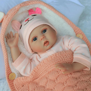 Lifelike Reborn Baby Dolls - 22 Inch Silicone Little Girl, Realistic Dolls That Look Real, Newborn Baby with Cloth Body Vin