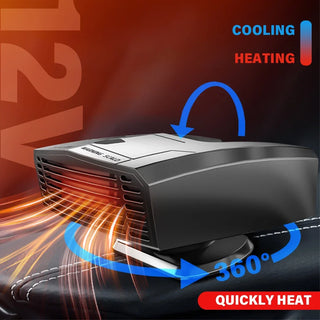 Car Heater 12V 2 in 1 Cooling Portable Powerful Car Heater 360 Degree Rotation Car Windshield Defroster for Car Auto Accessories