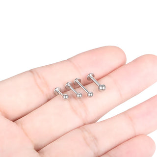 14G 16G Internally Threaded Labret Monroe Lip Studs Titanium Helix Cartilage Tragus Earring Piercing Jewelry for Women