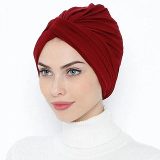 Plain Muslim Hijabs Women Solid Hijab Islamic Muslim Hijab Instant Turban