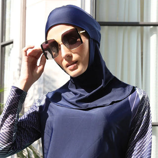 New Sporty Plain Muslim Swim Instant Turban Black Hijabs Women Islamic Bandana Bonnet India Hats Female Headwrap Turbante Mujer