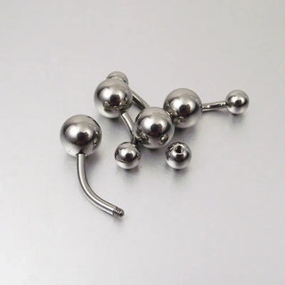 Titanium Navel Belly Button Rings Internally & Externally Threaded Small Navel Piercing Ombligo 14G 16G Sexy Women Jewelry