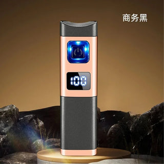 Three Direct Charging Power Display with Cigar Punch and Windproof Cigar Special Gas and Electric Integrated Portable Lighter