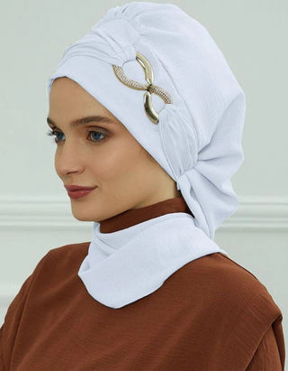 Ramadan Muslim Inner Hijabs For Woman  Turban Hijabs With Cap Islamic Muslim Jersey Head Scarf Headwraps Muslim Women Clothing