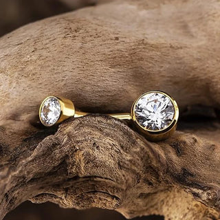 G23 Titanium Belly Button Ring 14G  6/8/10/12mm Internal Thread Cubic Zirconia Belly Piercing Jewelry Navel Piercings Gift