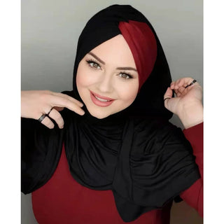 Muslim Black Scarf Silk Abaya Hijab Ramadan Luxury Jersey Hijabs For Woman Abayas Dress Turbans Turban Head Instant Undercap