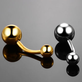 G23 Titanium Piercings 14G Belly Button Piercing Dangle Goth Navel Earring Crystal Gem Ombligo Pircings Ear Piercer Jewelry 10mm