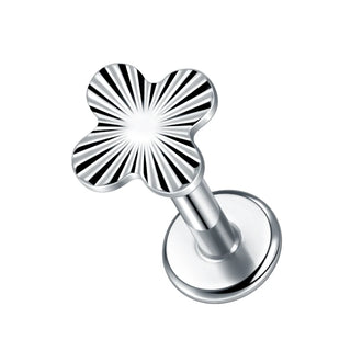 Titanium 16G Ear Cartilage Piercing Marquise CZ Flower Helix Conch Flat Back Rook Tragus Labret Lip Piercings Body Jewelry