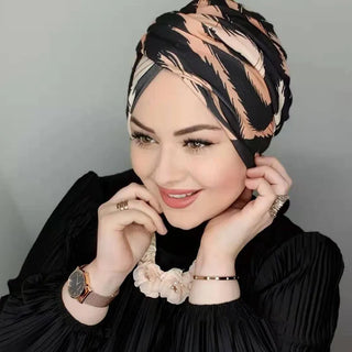 Muslim Fashion Pearl Black Modal Hijab Undercap Abaya Hijabs For Woman Abayas Jersey Head Scarf Dress Women Turbans Turban Cap