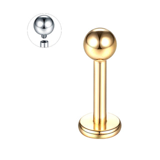 14G 16G Internally Threaded Labret Monroe Lip Studs Titanium Helix Cartilage Tragus Earring Piercing Jewelry for Women