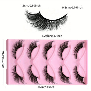 15Pairs/3Pack Cat Eye Lashes Long Lashes Cat Eye Look Wispy Lashes Eye End Elongated Strip Thick False Eyelashes