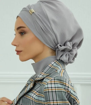 Plain Muslim Instant Turban Hat Inner Hijabs Caps Women Islamic Bandana Bonnet India Hats Female Headwrap Turbante Mujer Flower