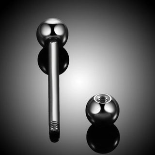 Titanium 14G 16G Tongue Ring Industrial Barbell Piercing Nipple Bar Tragus Helix Ear Piercing Stud Sexy Body Women Jewelry