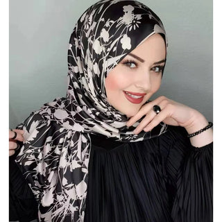 Islam scarf hijab Leopard Stitching abaya modal femme musulman foulard femme hijabs for woman jersey bonnet turban women scarf