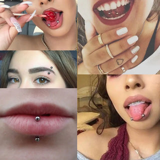 Titanium Eyebrow Piercings Curved Banana Internally Threaded Jewelry Belly Button Navel Earring Lip Tongue Pircings 14G 16G