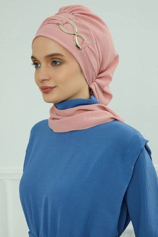Ramadan Muslim Inner Hijabs For Woman  Turban Hijabs With Cap Islamic Muslim Jersey Head Scarf Headwraps Muslim Women Clothing
