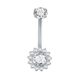 Titanium Gold Color Navel Piercings Marquise CZ Crystal Belly Button Rings Navel Earring Belly Piercings Ombligo Jewelry