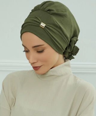 Plain Muslim Instant Turban Hat Inner Hijabs Caps Women Islamic Bandana Bonnet India Hats Female Headwrap Turbante Mujer Flower